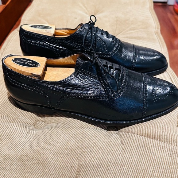 Bruno Magli Charles Italy Leather Oxfords. - Picture 3 of 10